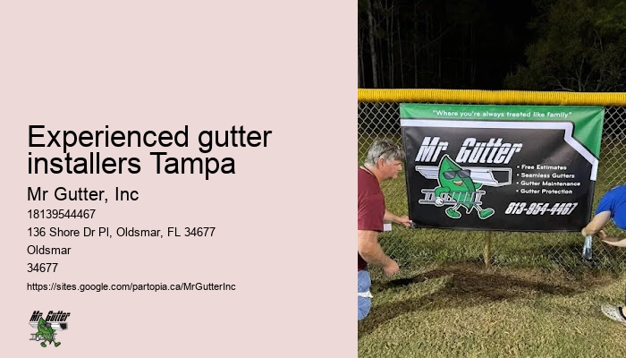 Preventative gutter installation Experienced gutter installers Tampa