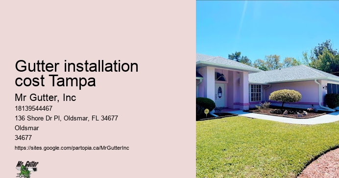 Gutter installation cost Tampa gutter installation promotions