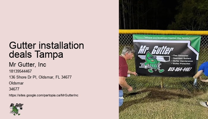 Gutter installation deals Tampa residential gutter installation