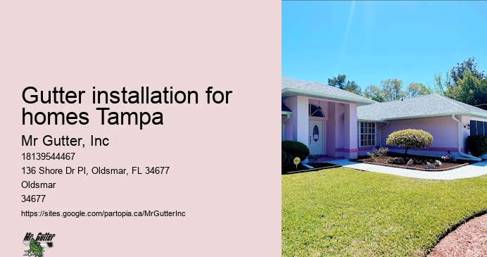 Custom-fit gutter installation Gutter installation for homes Tampa