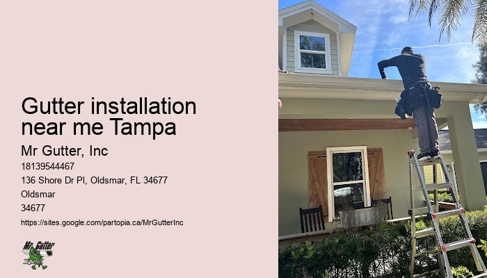 Gutter installation near me Tampa seamless gutter installation