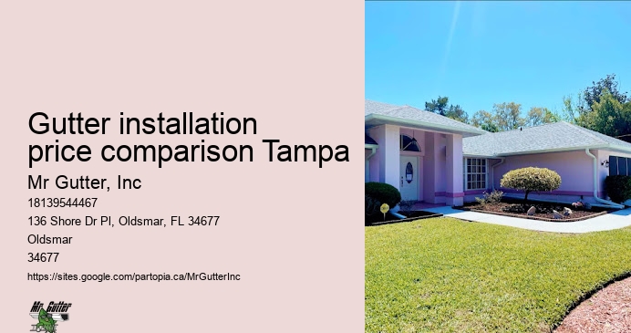 Gutter installation for retail buildings Gutter installation price comparison Tampa