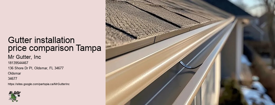 Gutter installation for hospitals Gutter installation price comparison Tampa