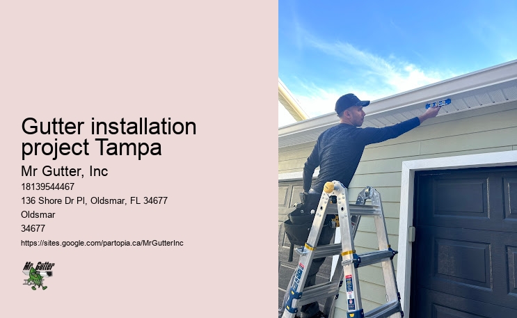 Accurate gutter installation Gutter installation project Tampa