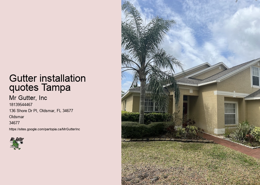 Gutter installation quotes Tampa gutter installation quotes