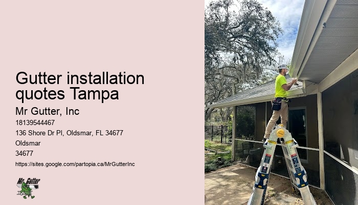 Gutter installation quotes Tampa rain gutter installation cost