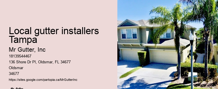 Local gutter installers Tampa gutter installation pricing