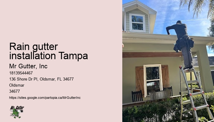 Gutter systems installation Rain gutter installation Tampa