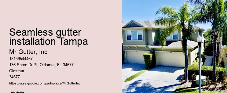 Efficient gutter installation Seamless gutter installation Tampa