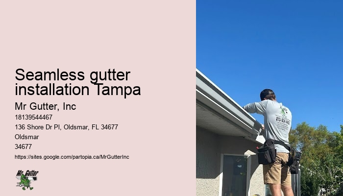 Local gutter installation Seamless gutter installation Tampa