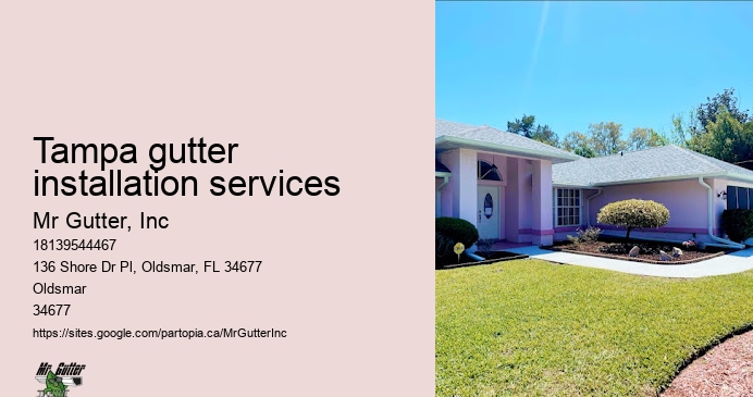 Reliable gutter installation Tampa gutter installation services
