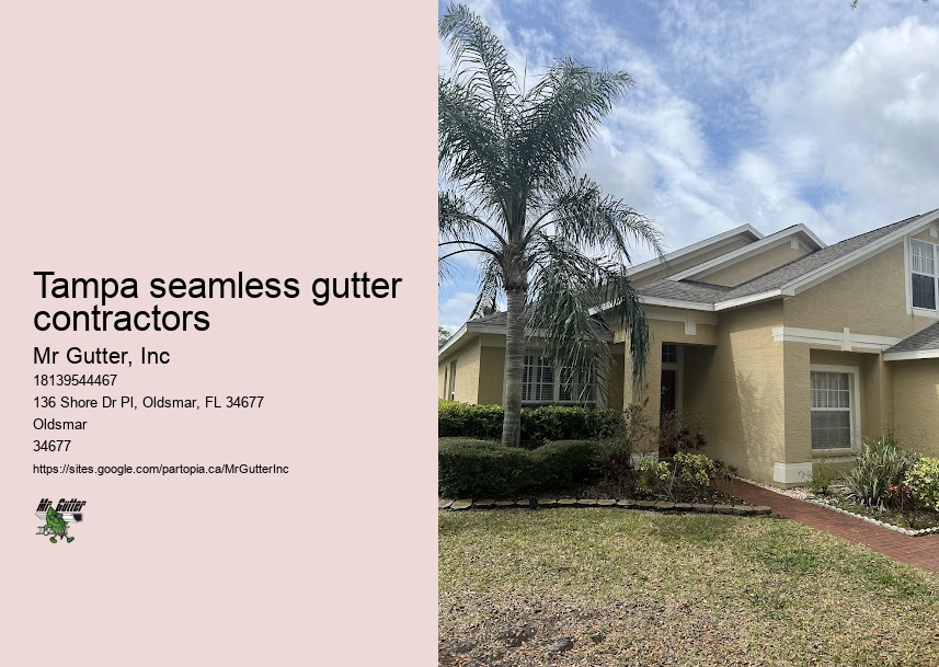 Custom-fit gutter installation Tampa seamless gutter contractors