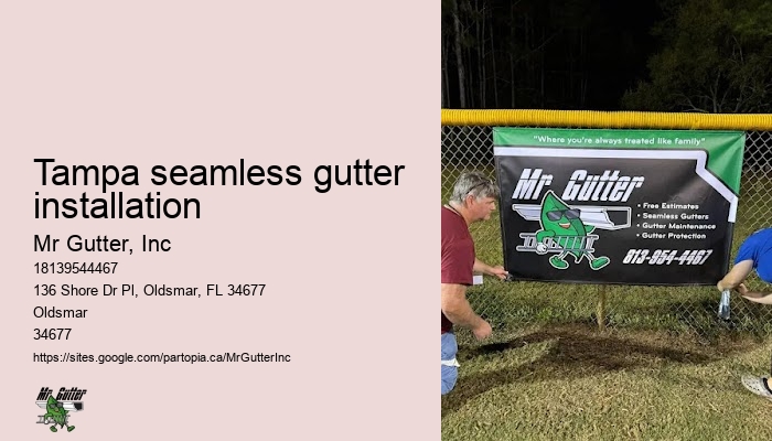 Gutter installation customer reviews Tampa seamless gutter installation
