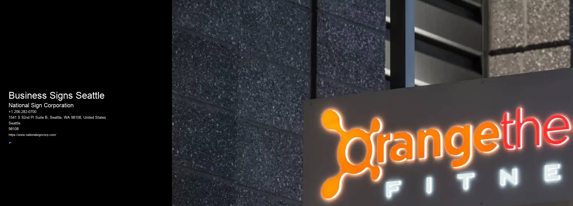 LED Sign Installation Business Signs Seattle