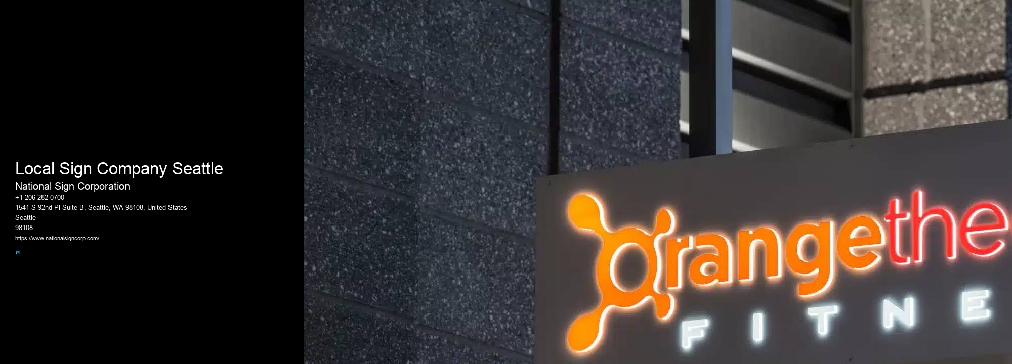 LED Halo Signage Solutions Local Sign Company Seattle