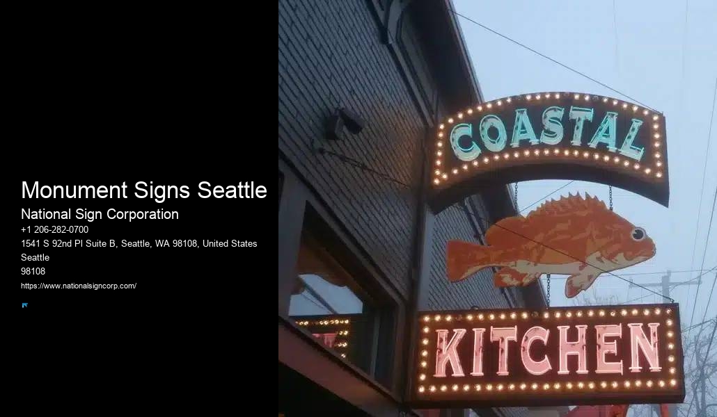 Monument Signs Seattle 3D Sign Makers