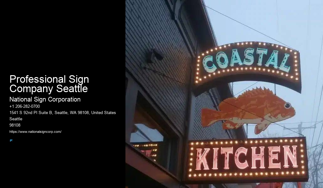 Interior Sign Installation Professional Sign Company Seattle