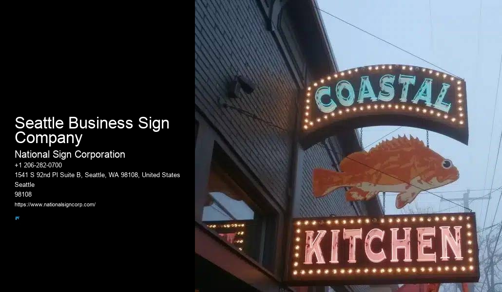 Seattle Business Sign Company Sign Design Company