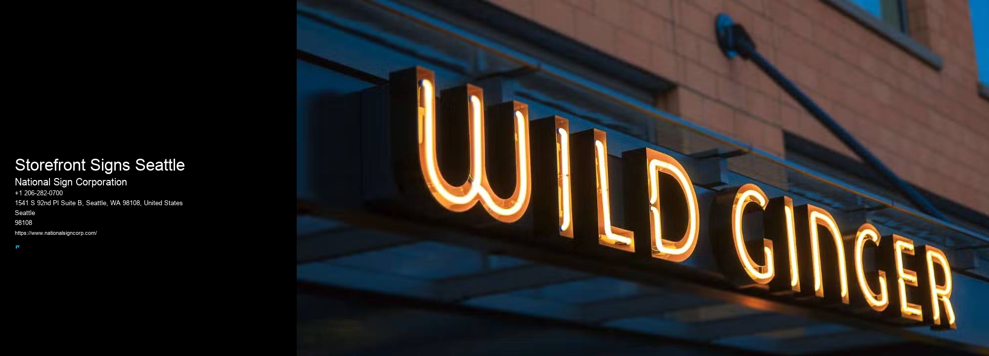 Indoor Neon Signs Storefront Signs Seattle