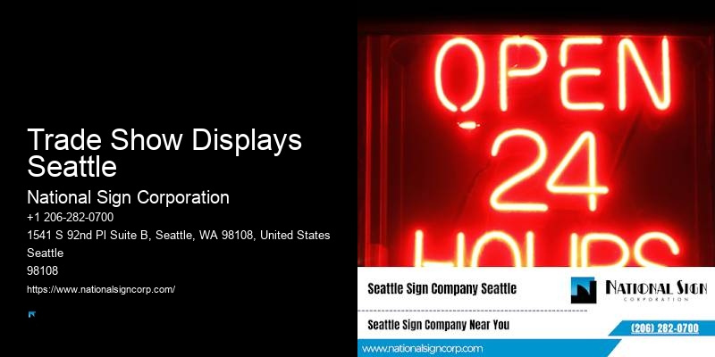 Affordable LED Signs Trade Show Displays Seattle