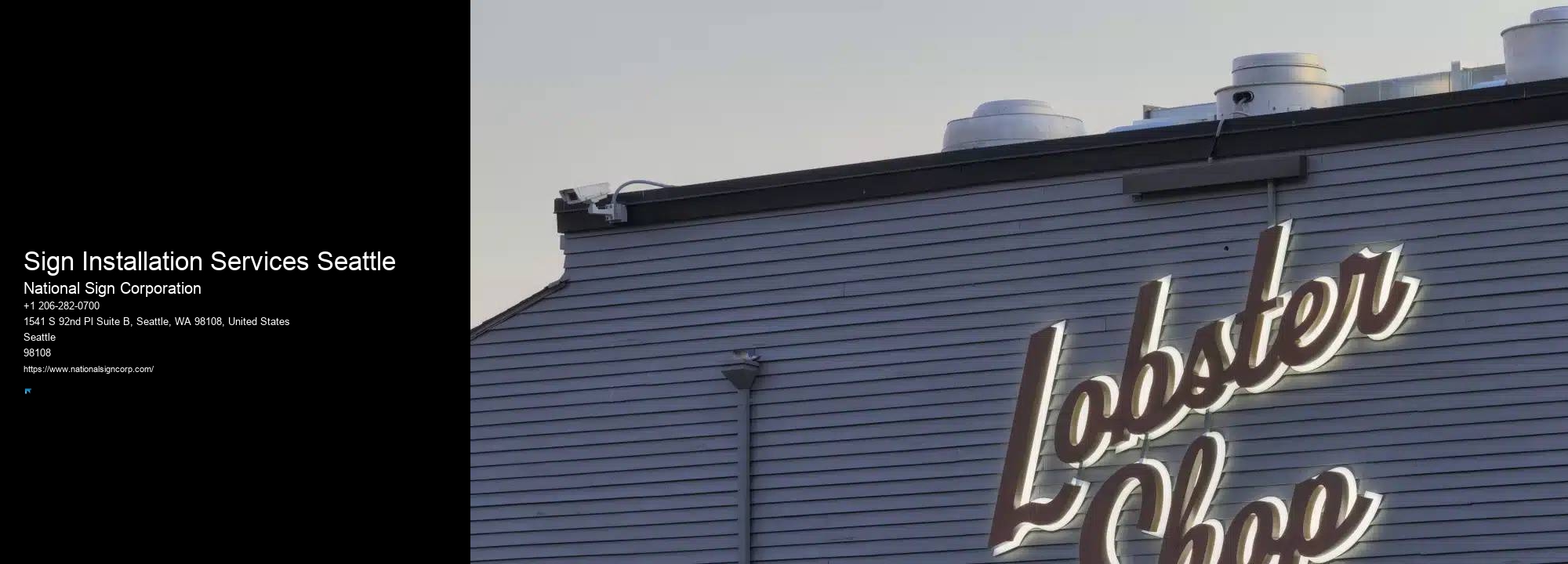 Sign Installation Services Seattle