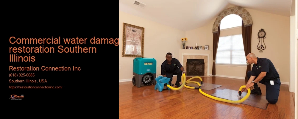 commercial water damage restoration Southern Illinois