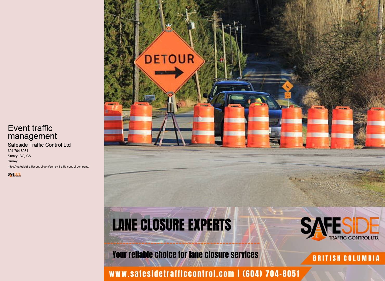 Surrey traffic control system support services