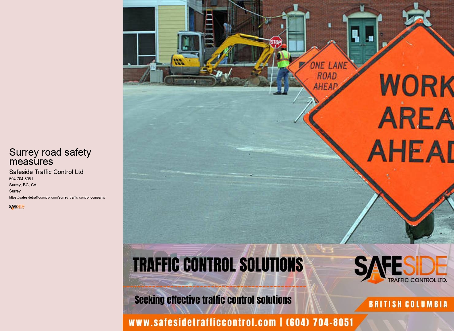 Traffic control jurisdiction Surrey