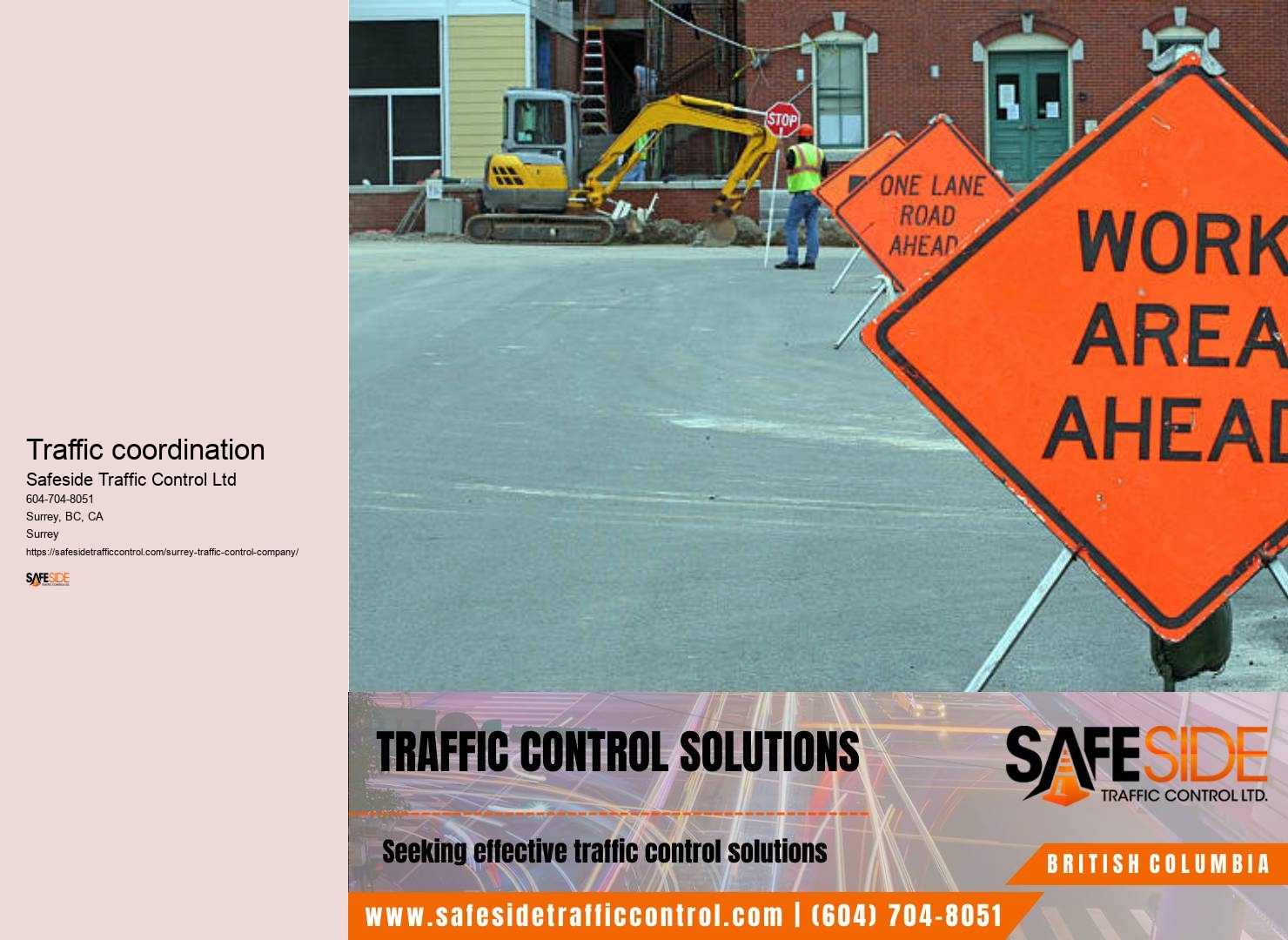Traffic control personnel deployment Surrey