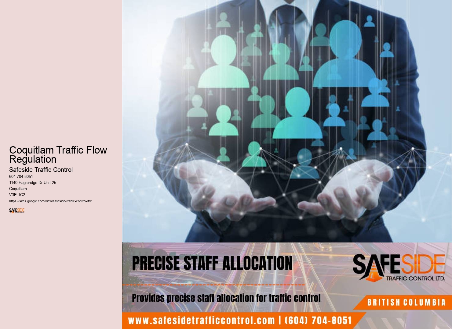 Traffic control solutions for roadwork Coquitlam Traffic Flow Regulation