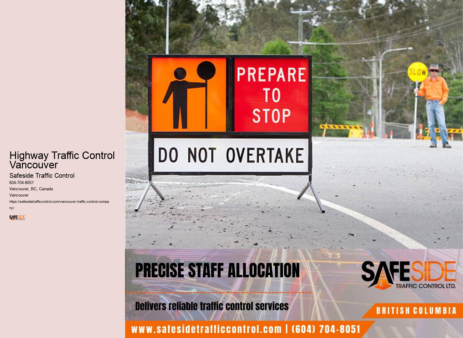 Highway Traffic Control Vancouver traffic safety regulations