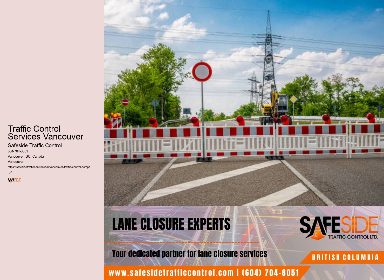 Traffic Control Services Vancouver Road Flagging Services