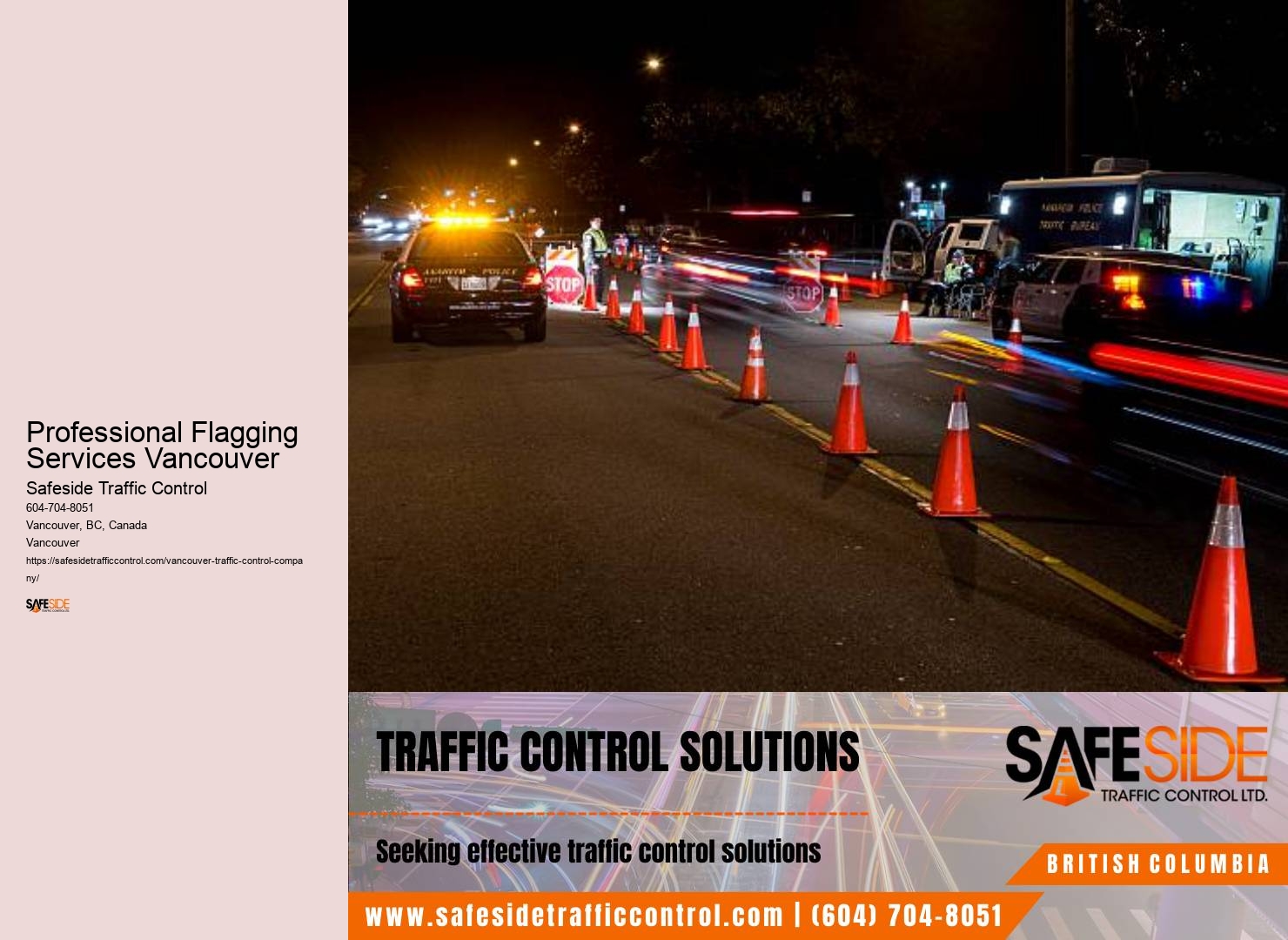Professional Flagging Services Vancouver Traffic management solutions