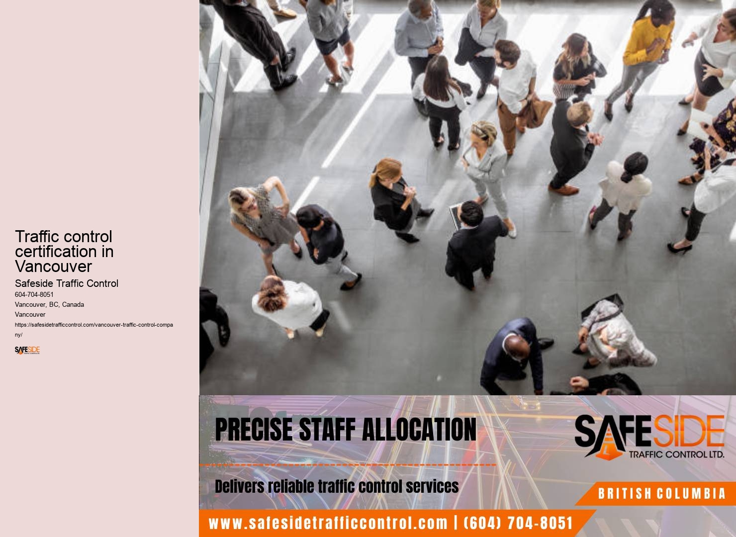 Traffic control certification in Vancouver traffic management system installation