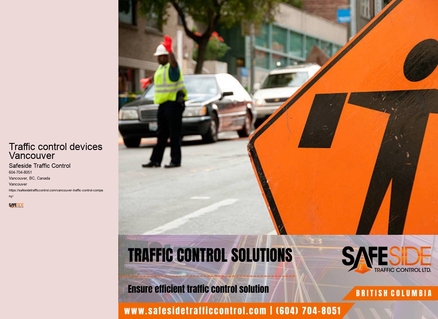 Traffic control devices Vancouver
