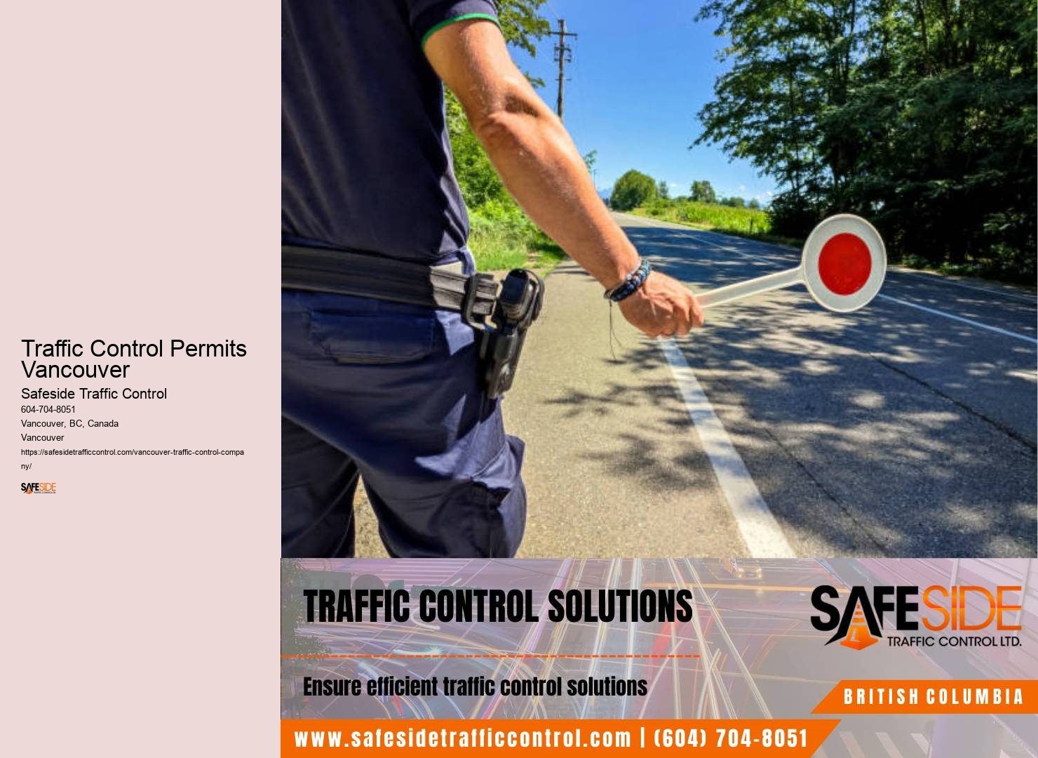 Temporary Road Closures Traffic Control Permits Vancouver