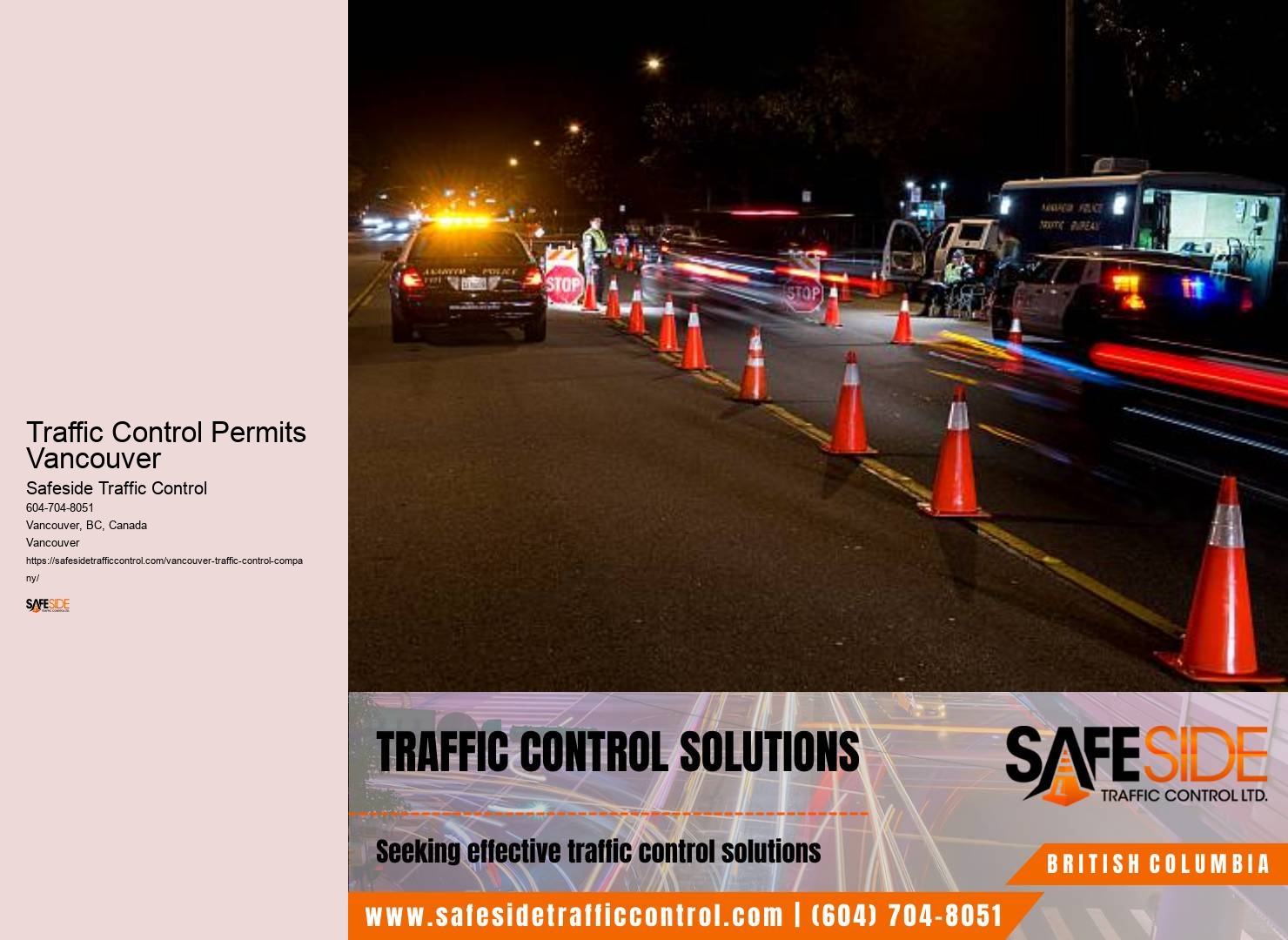Traffic Control Certification Traffic Control Permits Vancouver