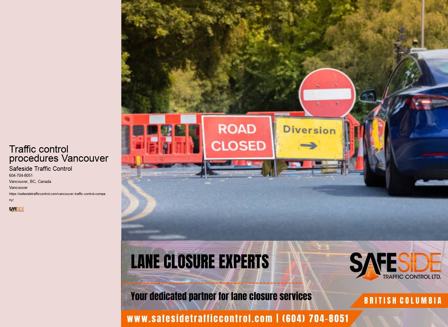 Efficient traffic control procedures Traffic control procedures Vancouver