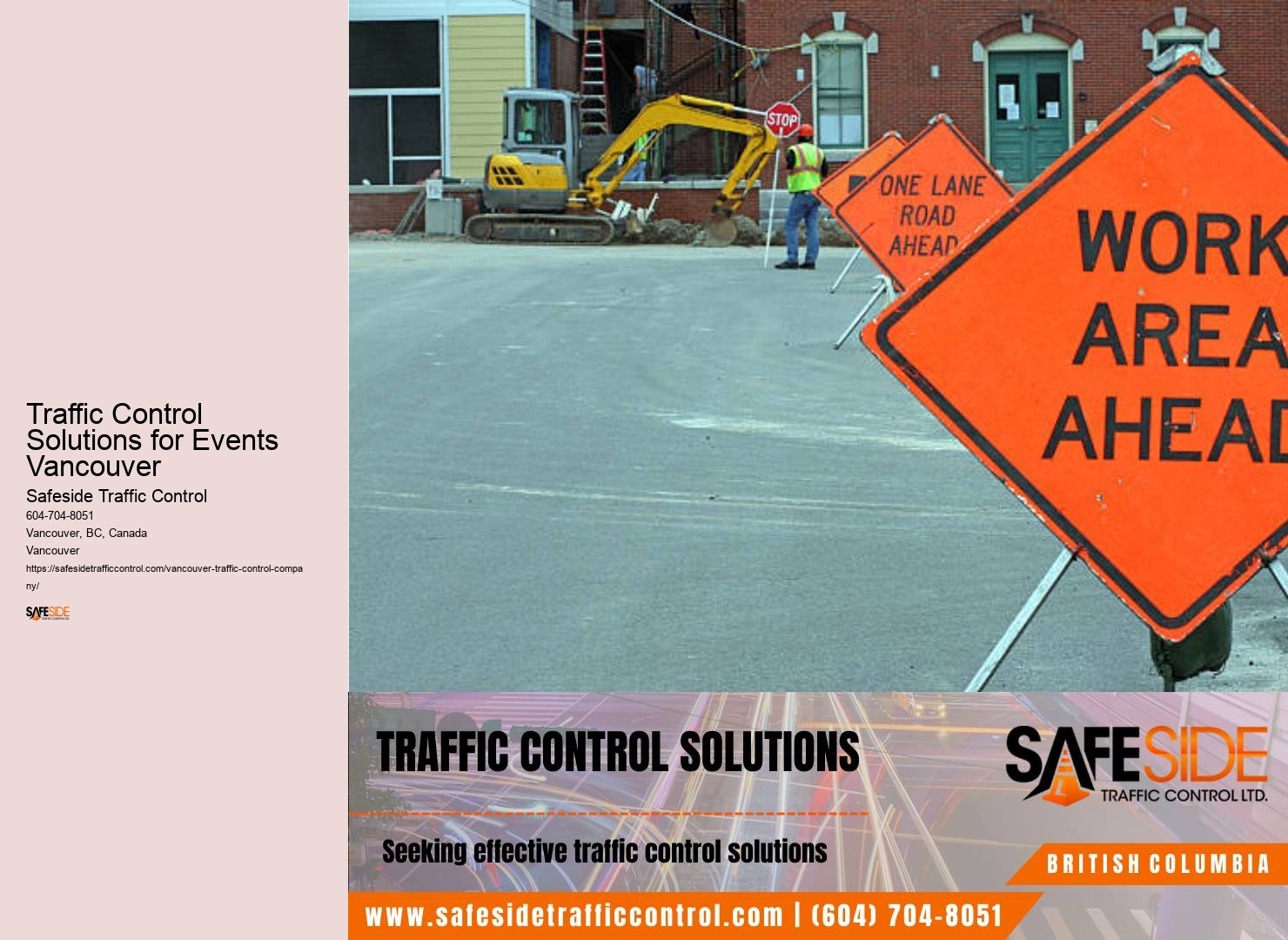 Traffic Control Equipment Rentals Traffic Control Solutions for Events Vancouver