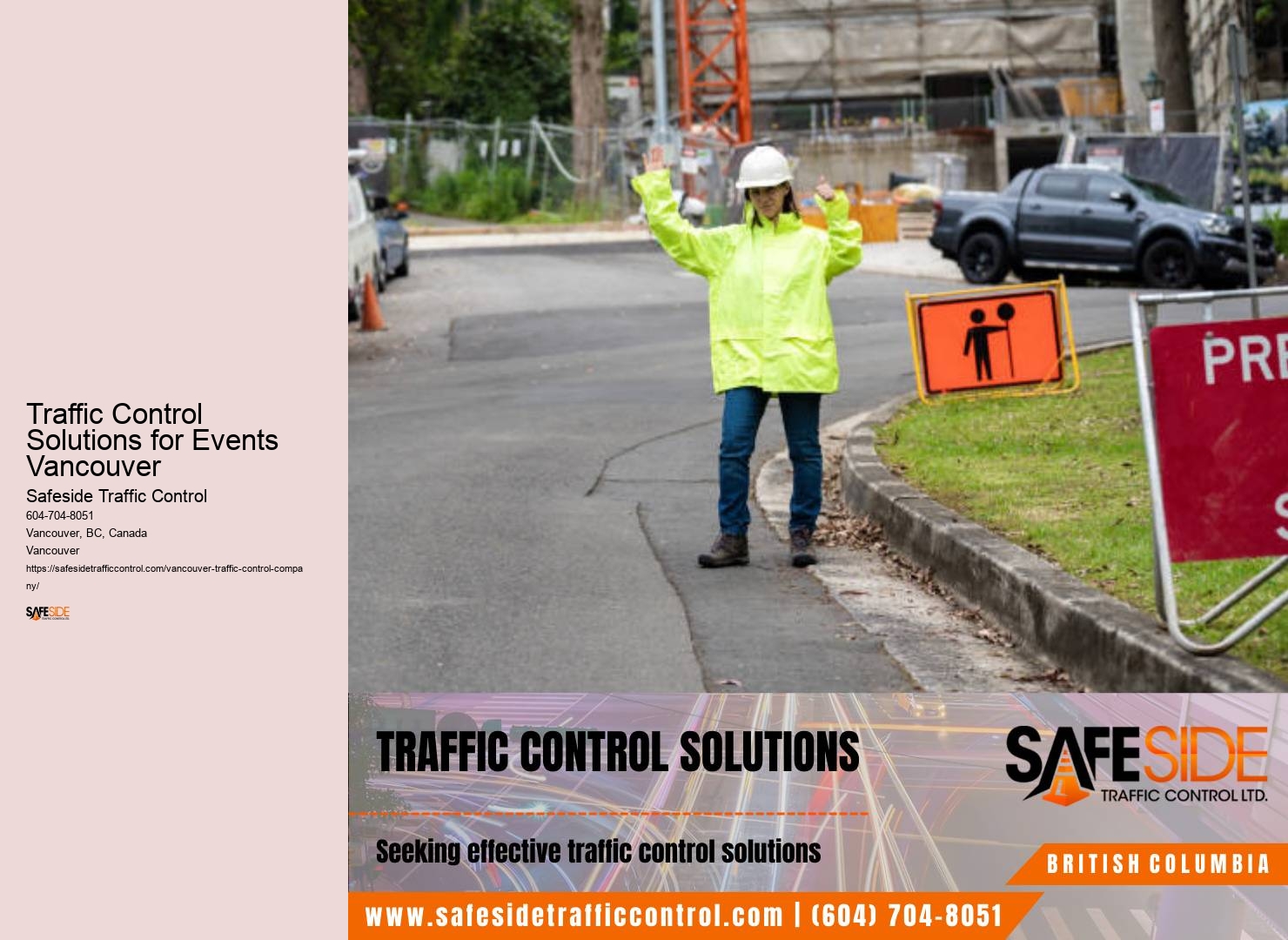 Traffic cones Traffic Control Solutions for Events Vancouver