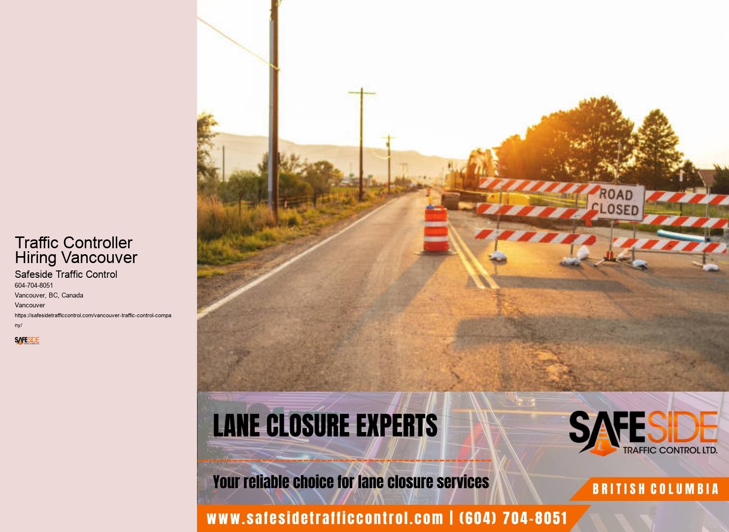 Traffic Controller Hiring Vancouver traffic control management