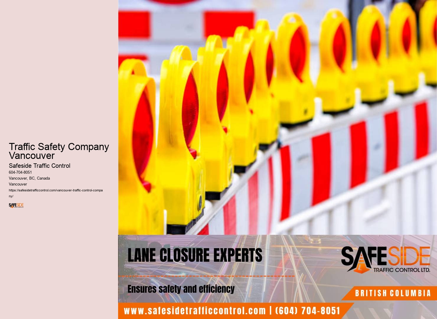 Traffic Safety Company Vancouver traffic management software solutions
