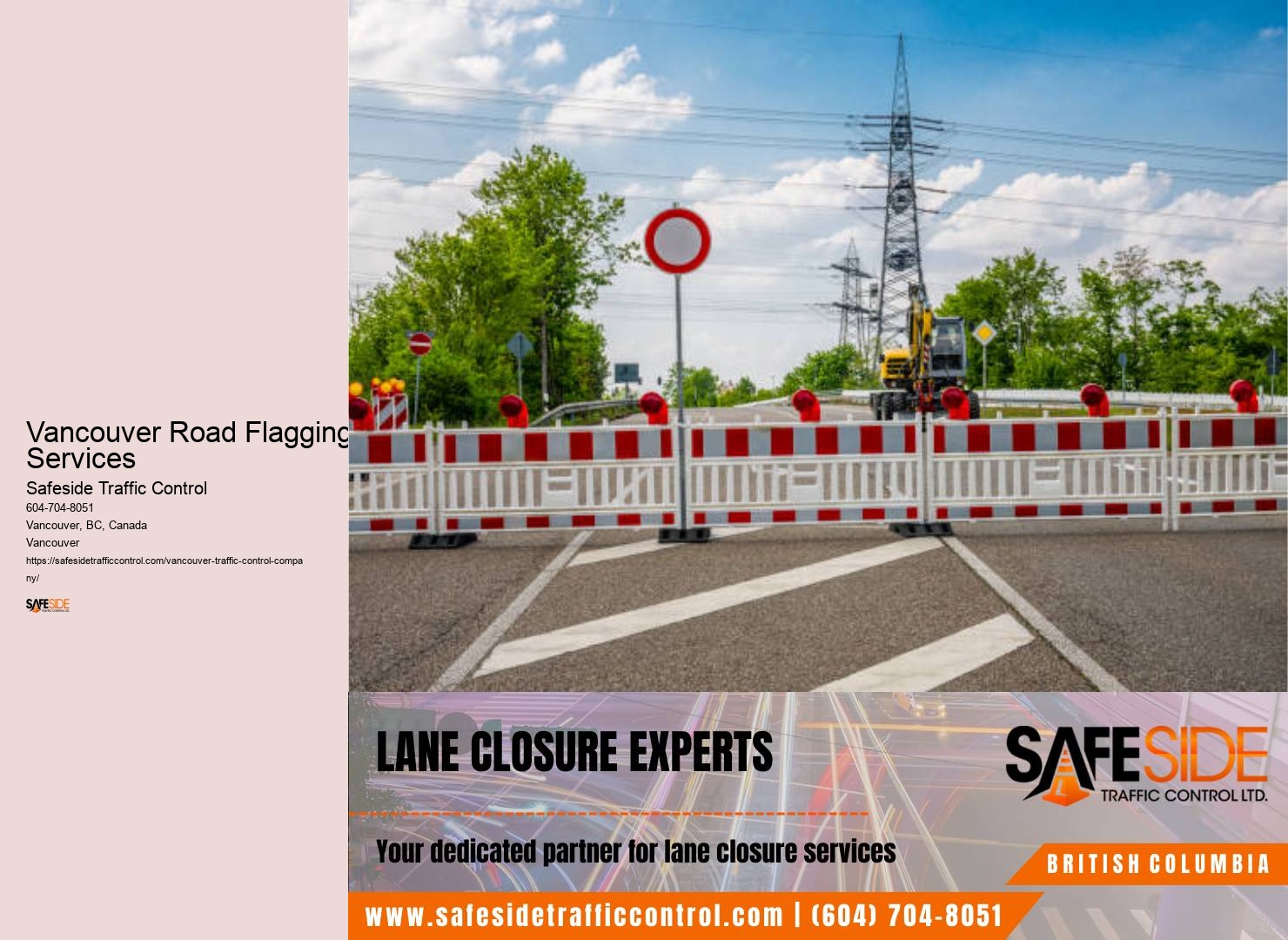 Vancouver Road Flagging Services traffic management consulting and implementation