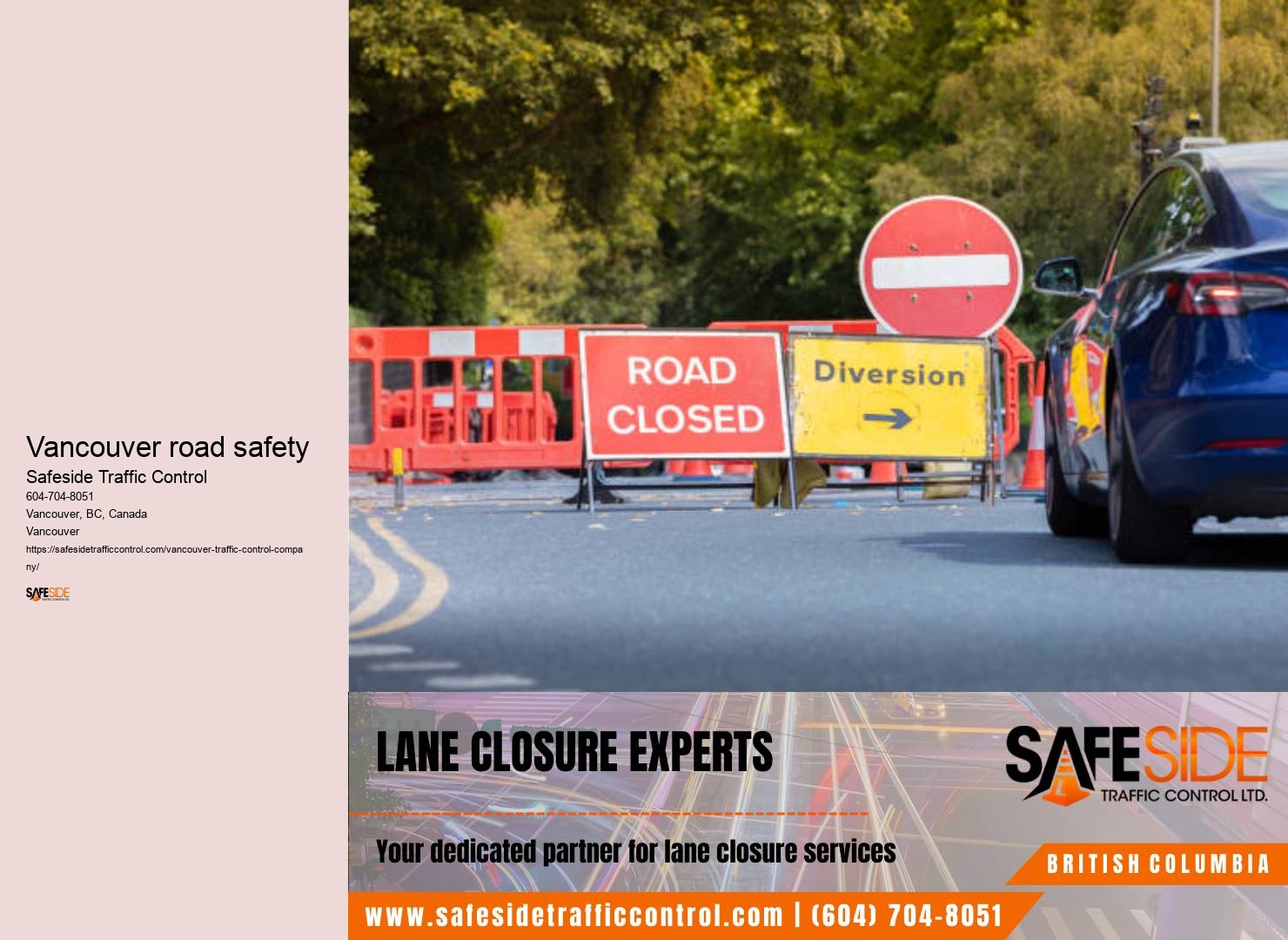 Reliable Traffic Control Vancouver road safety