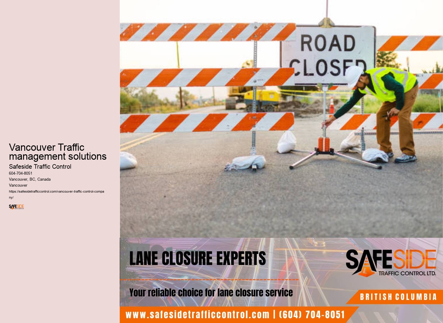 Vancouver Traffic management solutions traffic management technology