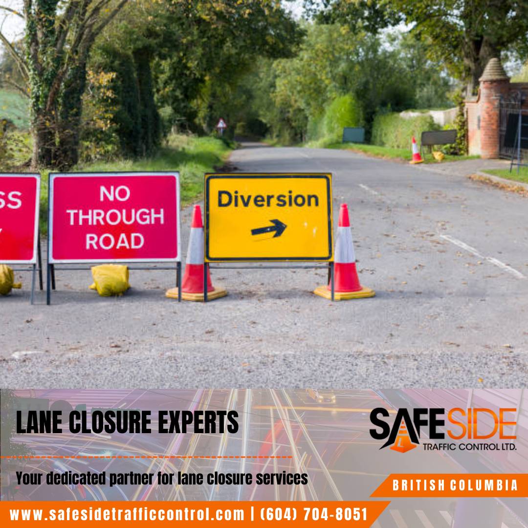 Secure and controlled construction zone setup in Road Network Control Coquitlam