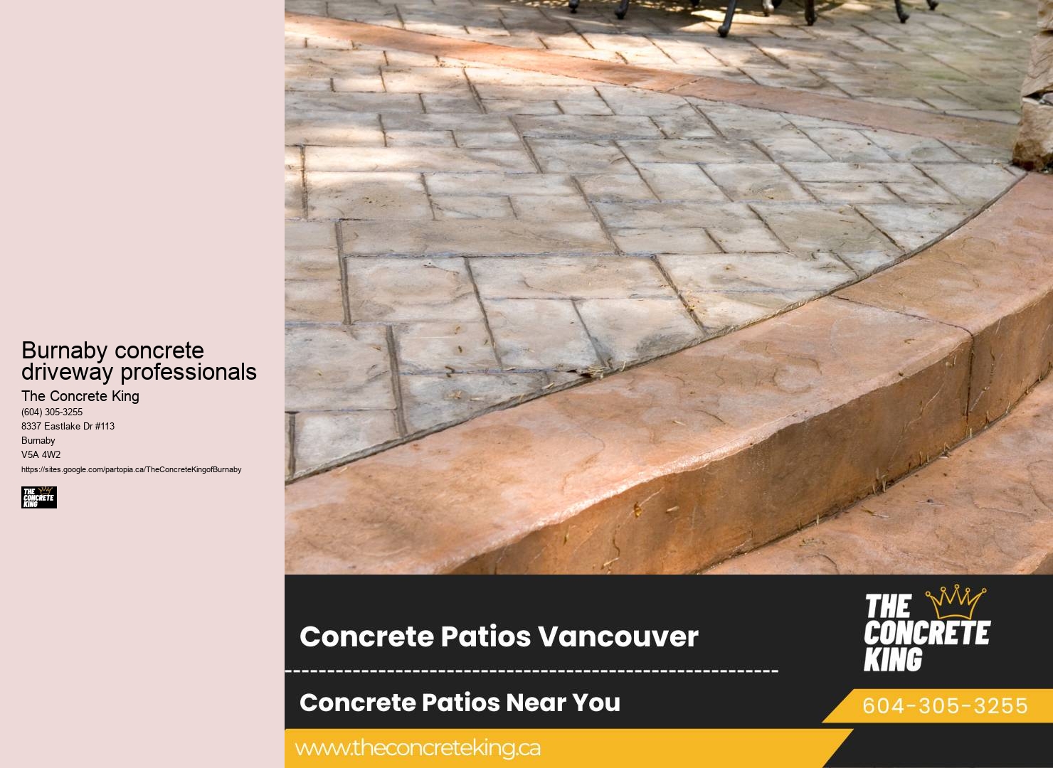 Trusted Concrete Driveway Burnaby concrete driveway professionals