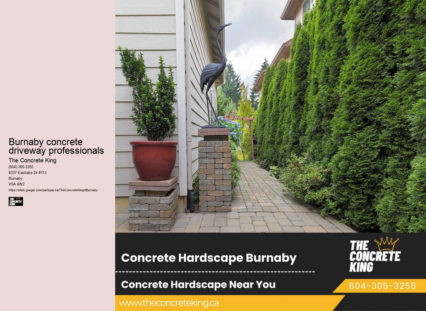 Driveway Design Services Burnaby concrete driveway professionals
