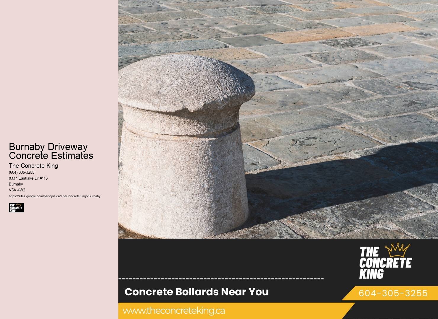 Concrete driveway contractors Burnaby Driveway Concrete Estimates
