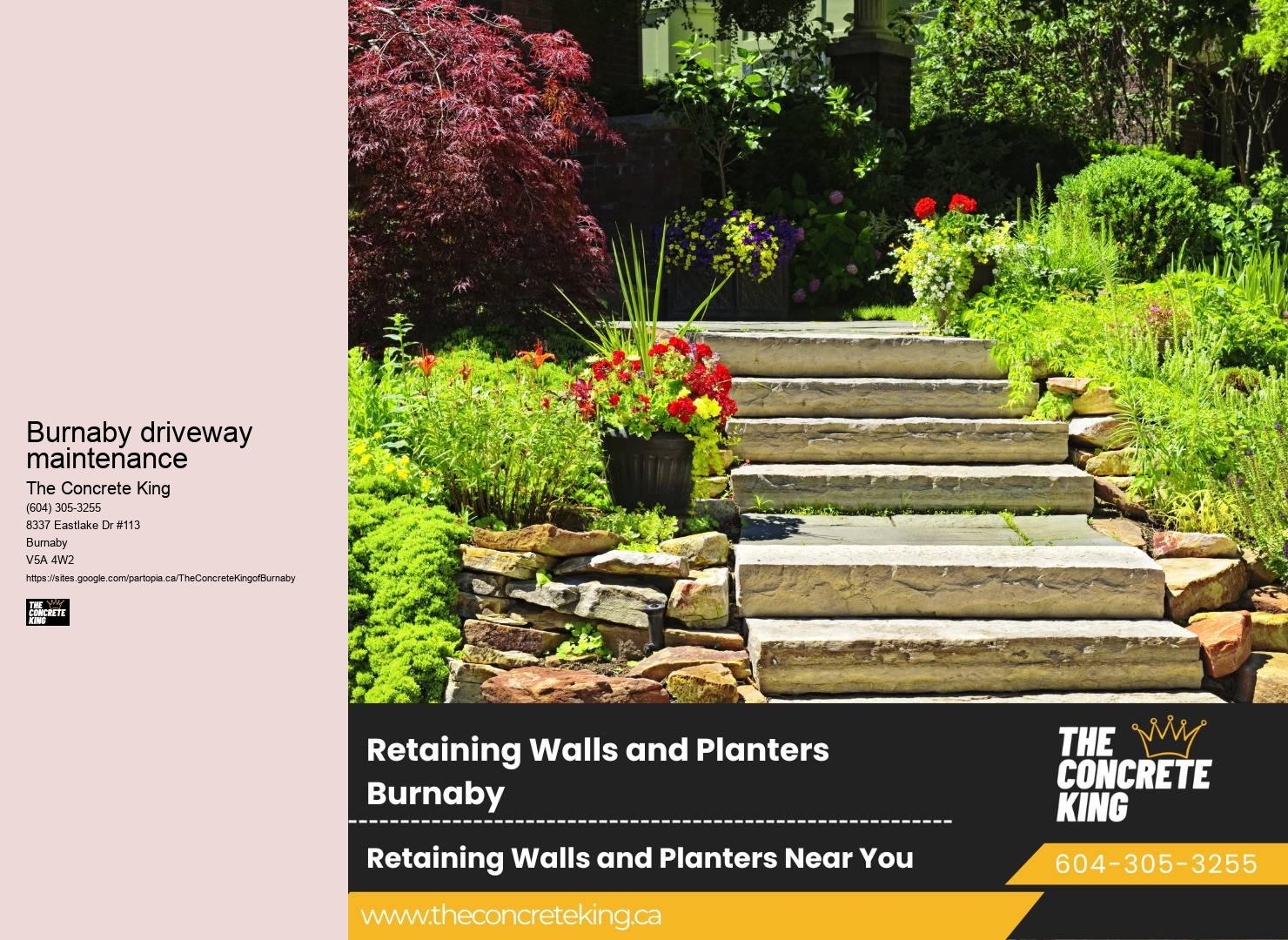 New Concrete Driveways Burnaby driveway maintenance